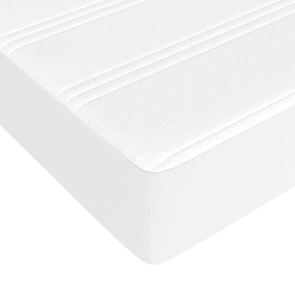 vidaXL Pocket Spring Bed Mattress White 183x213x20 cm Faux Leather