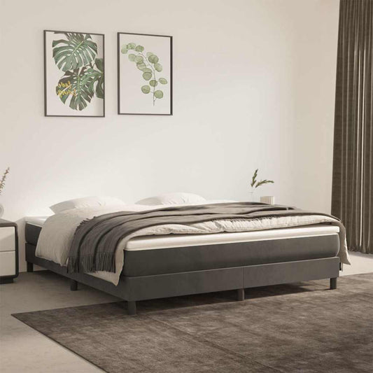 vidaXL Pocket Spring Bed Mattress Medium Dark Grey 183x213x20 cm