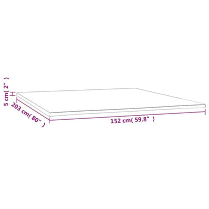 vidaXL Mattress Topper 152x203x5 cm Queen