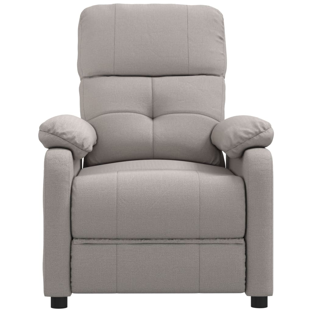 vidaXL Massage Chair Taupe Fabric