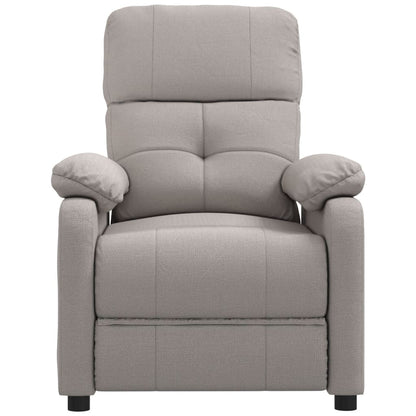 vidaXL Massage Chair Taupe Fabric