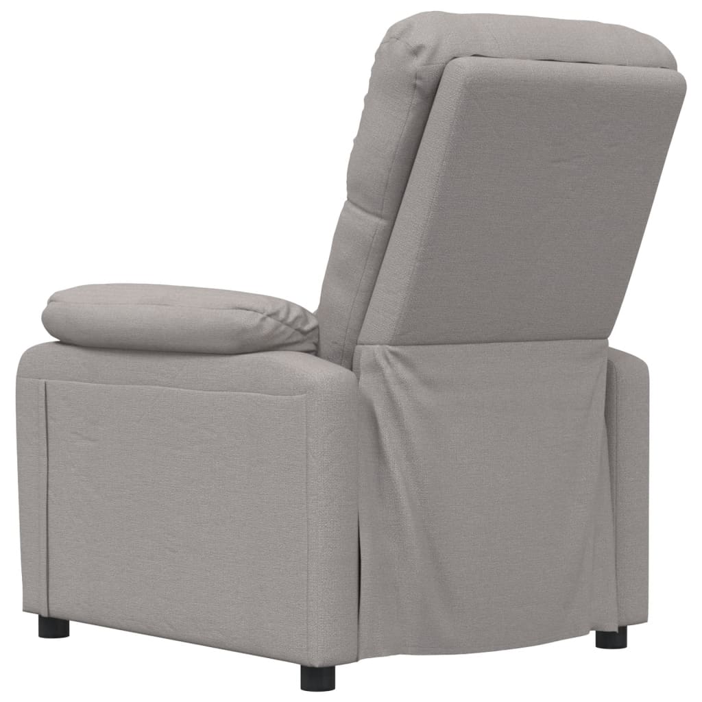 vidaXL Massage Chair Taupe Fabric