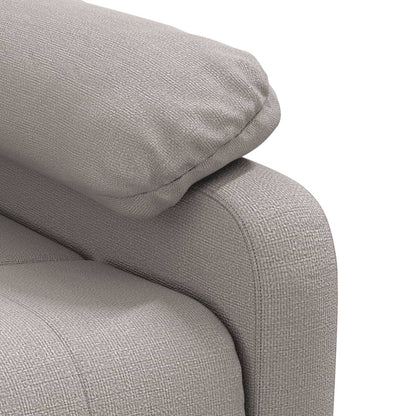 vidaXL Massage Chair Taupe Fabric