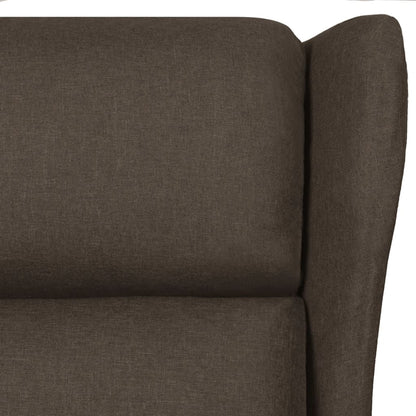 vidaXL Massage Chair Dark Brown Fabric