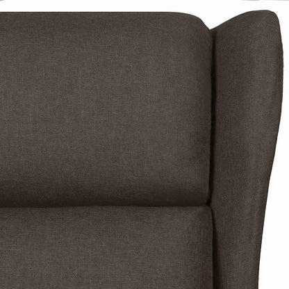vidaXL Massage Chair Dark Brown Fabric