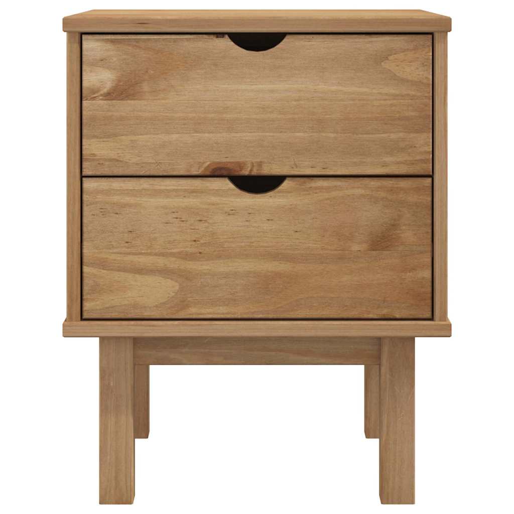 vidaXL Bedside Cabinet "OTTA" 45x39x57 cm Solid Wood Pine