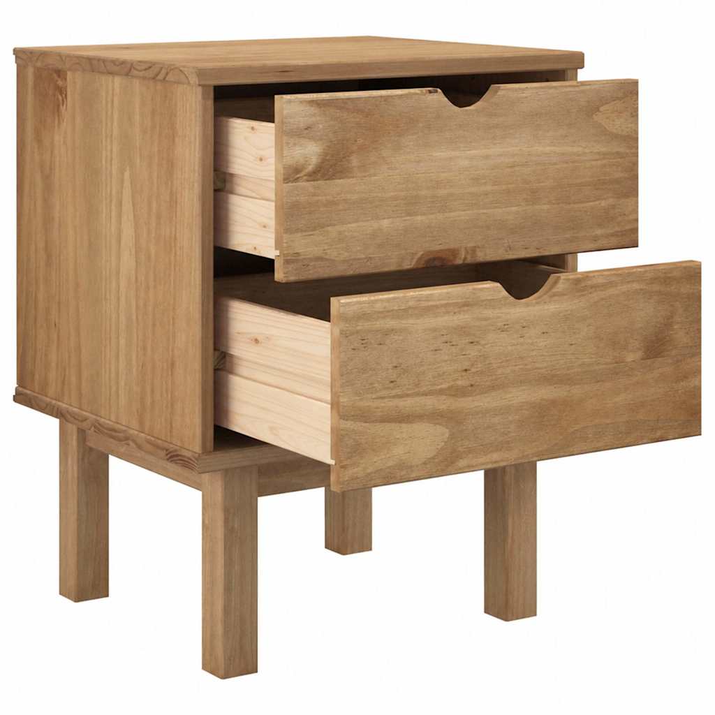 vidaXL Bedside Cabinet "OTTA" 45x39x57 cm Solid Wood Pine