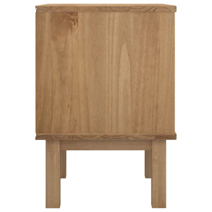 vidaXL Bedside Cabinet OTTA Brown&Grey 45x39x57 cm Solid Wood Pine
