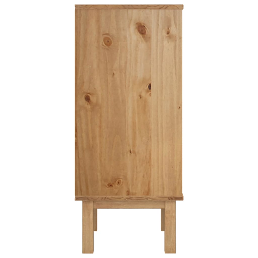 vidaXL Drawer Cabinet OTTA 45x39x90cm Solid Wood Pine