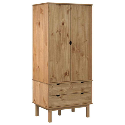 vidaXL Wardrobe "OTTA" 76,5x53x172 cm Solid Wood Pine
