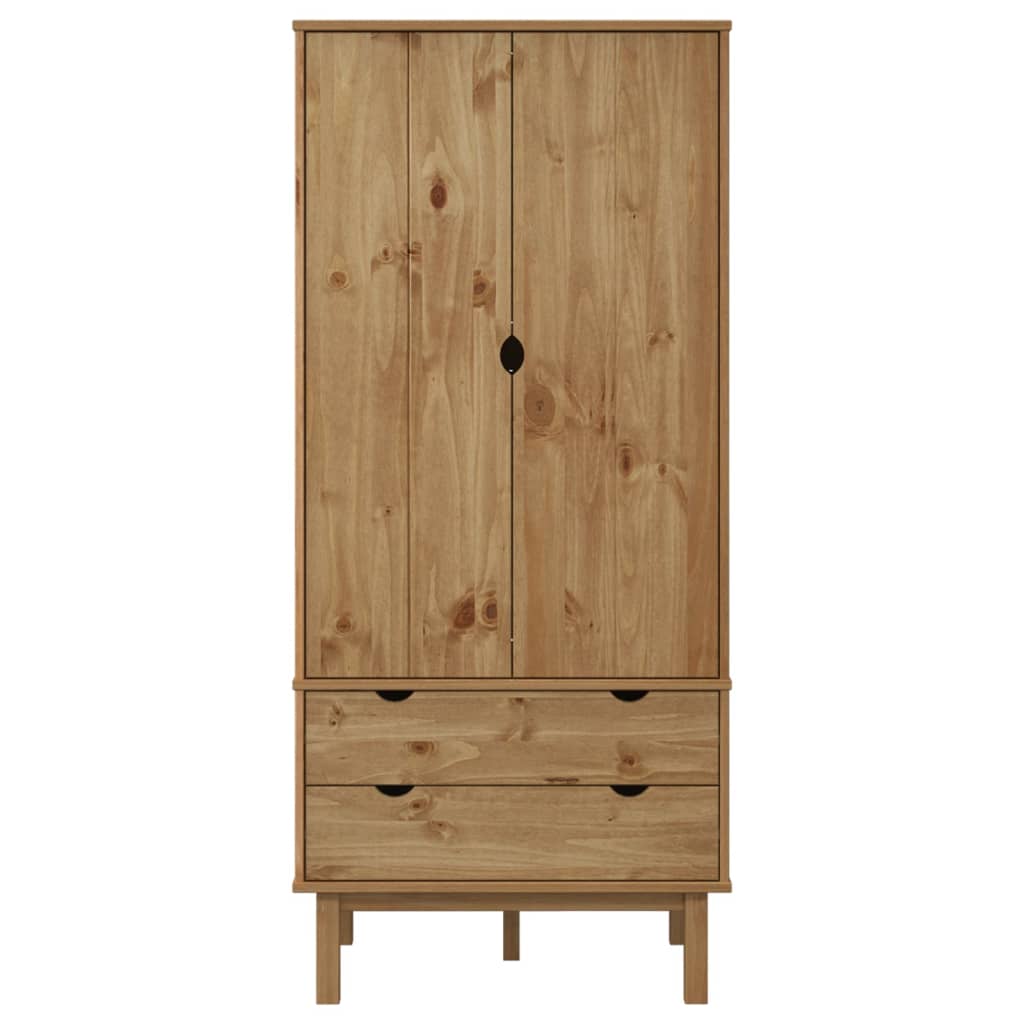 vidaXL Wardrobe OTTA 76.5x53x172 cm Solid Wood Pine