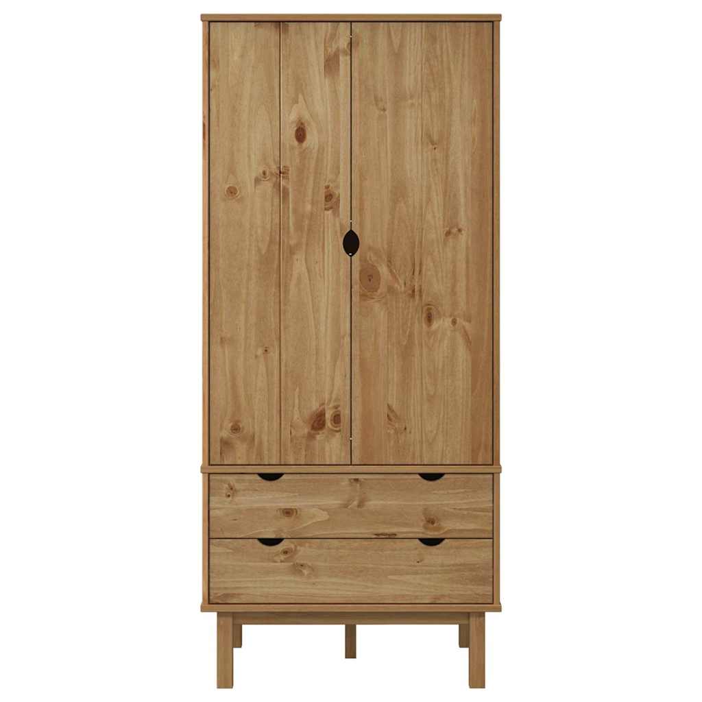 vidaXL Wardrobe "OTTA" 76,5x53x172 cm Solid Wood Pine
