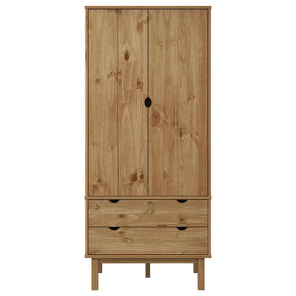 vidaXL Wardrobe "OTTA" 76,5x53x172 cm Solid Wood Pine