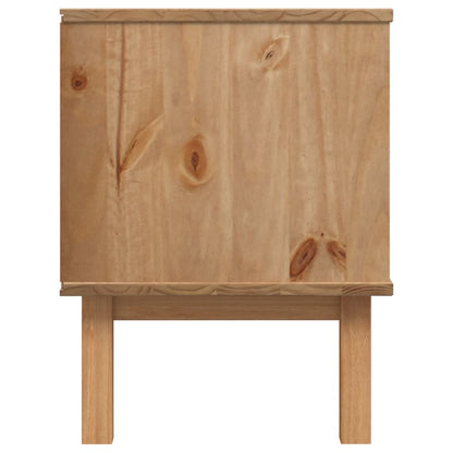 vidaXL TV Cabinet OTTA Brown and Grey 113.5x43x57 cm Solid Wood Pine
