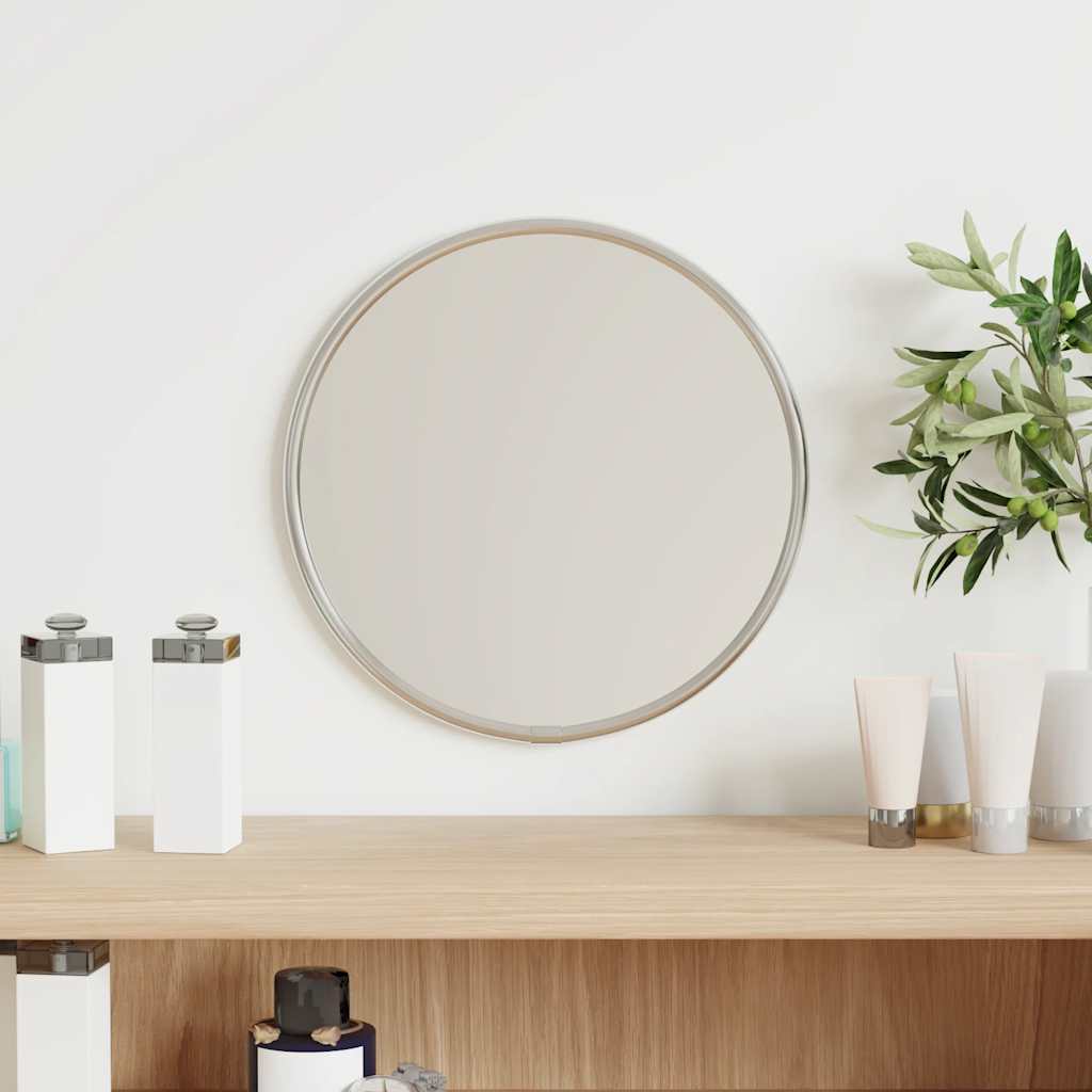 vidaXL Wall Mirror Silver Ø 20 cm Round