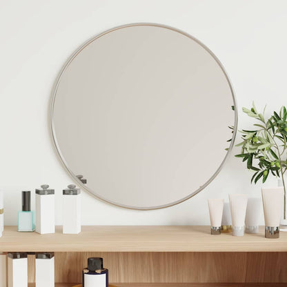 vidaXL Wall Mirror Silver Ø 40 cm Round