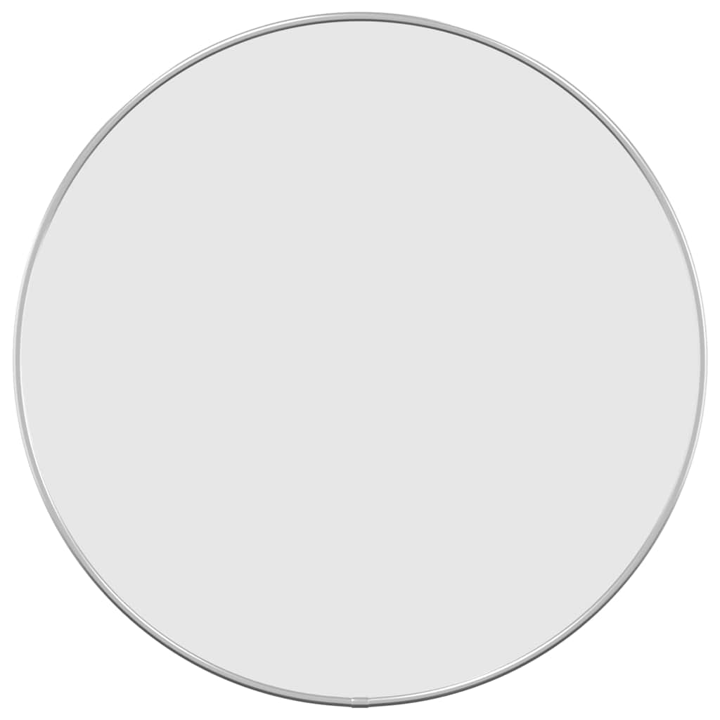 vidaXL Wall Mirror Silver Ø 50 cm Round