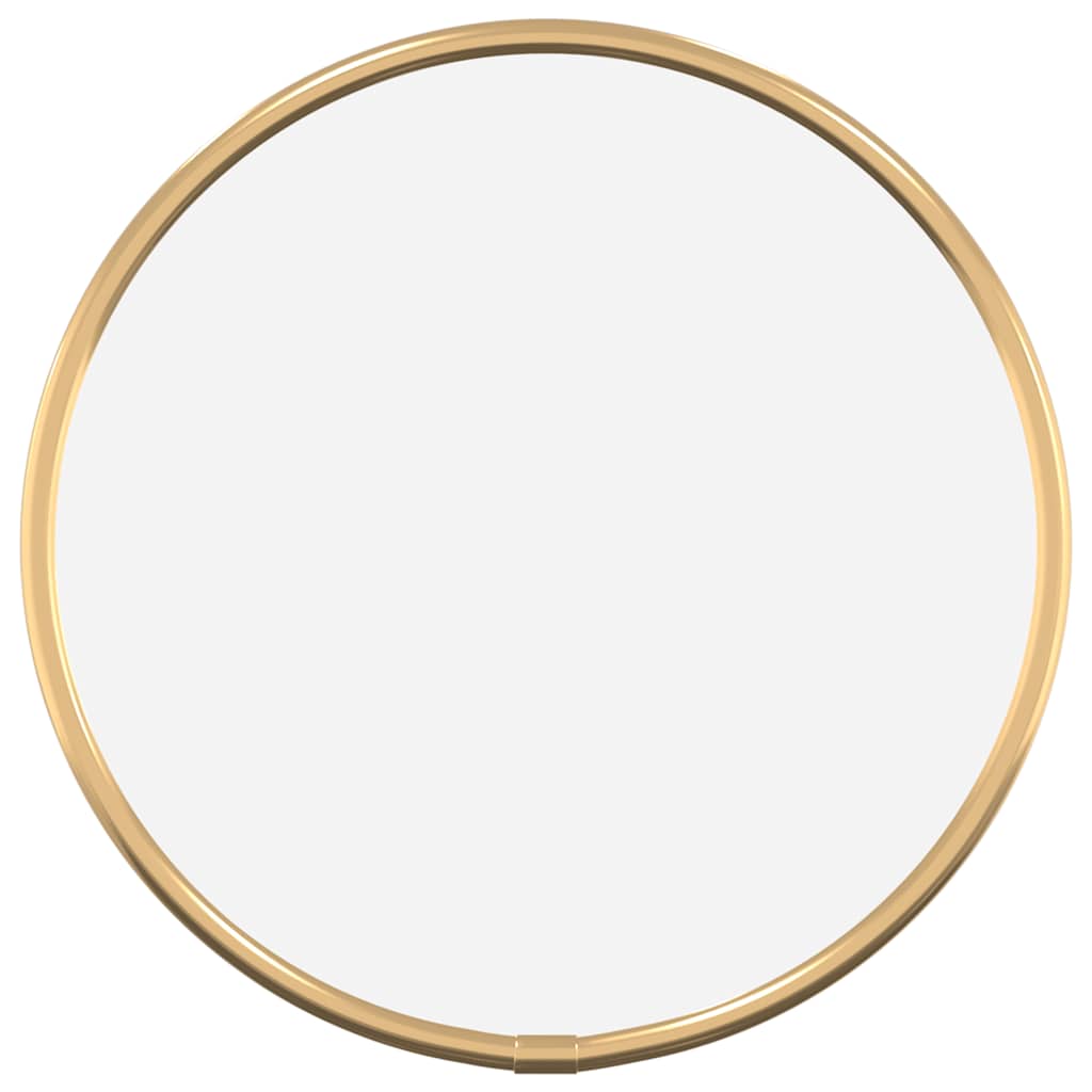 vidaXL Wall Mirror Gold Ø 20 cm Round