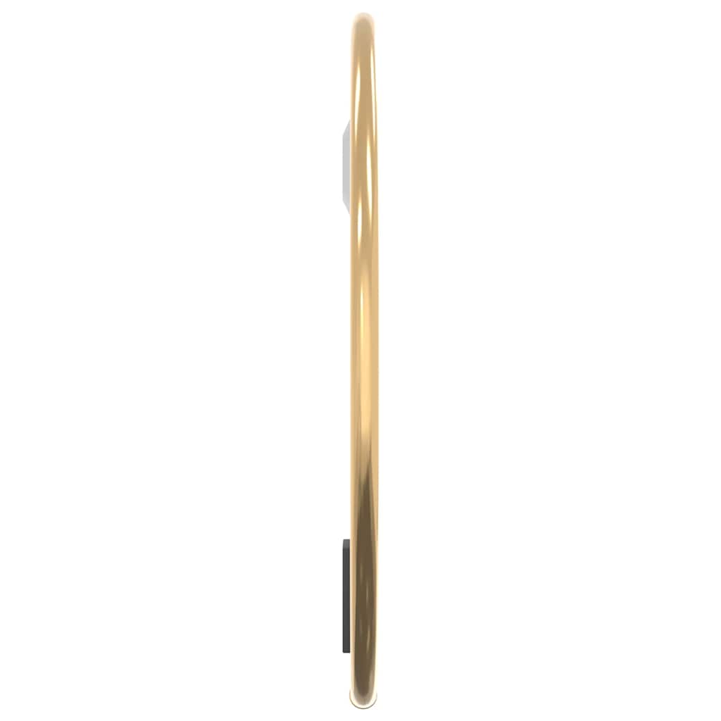 vidaXL Wall Mirror Gold Ø 20 cm Round