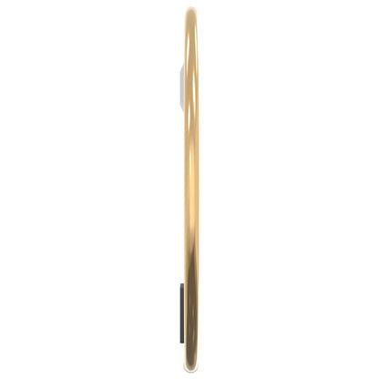 vidaXL Wall Mirror Gold Ø 20 cm Round