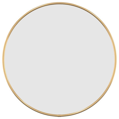 vidaXL Wall Mirror Gold Ø 40 cm Round