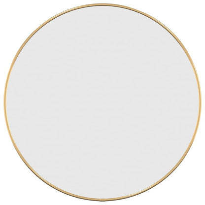 vidaXL Wall Mirror Gold Ø 50 cm Round
