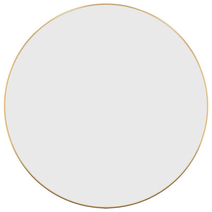 vidaXL Wall Mirror Gold Ø 60 cm Round