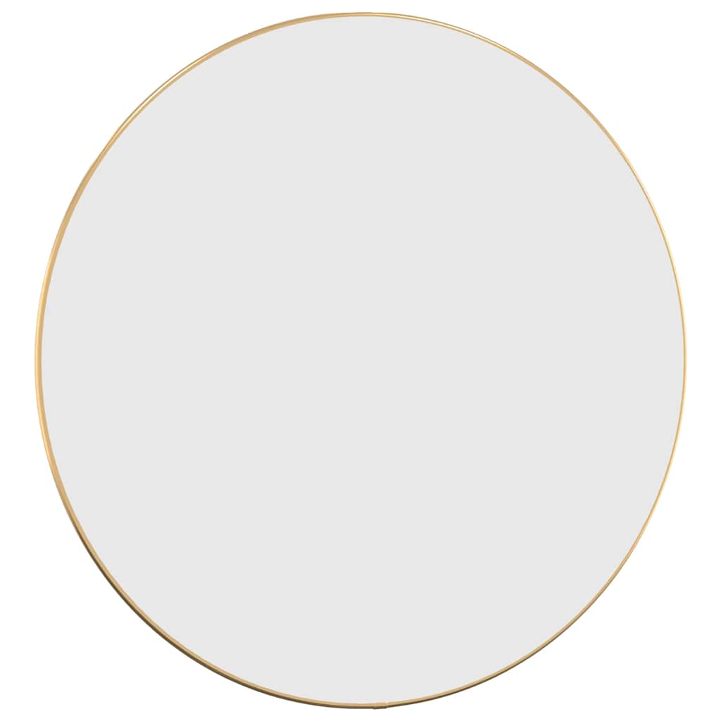 vidaXL Wall Mirror Gold Ø 60 cm Round