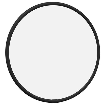 vidaXL Wall Mirror Black Ø 20 cm Round