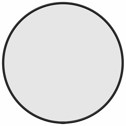 vidaXL Wall Mirror Black Ø 40 cm Round