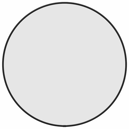vidaXL Wall Mirror Black Ø 50 cm Round