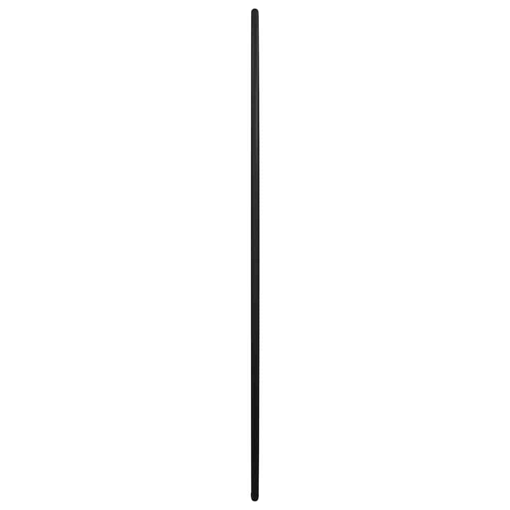 vidaXL Wall Mirror Black Ø 50 cm Round