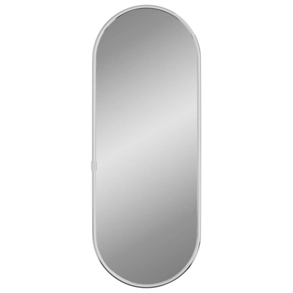 vidaXL Wall Mirror | Silver | Glass, PVC | 40 x 15 cm | Minimalistic