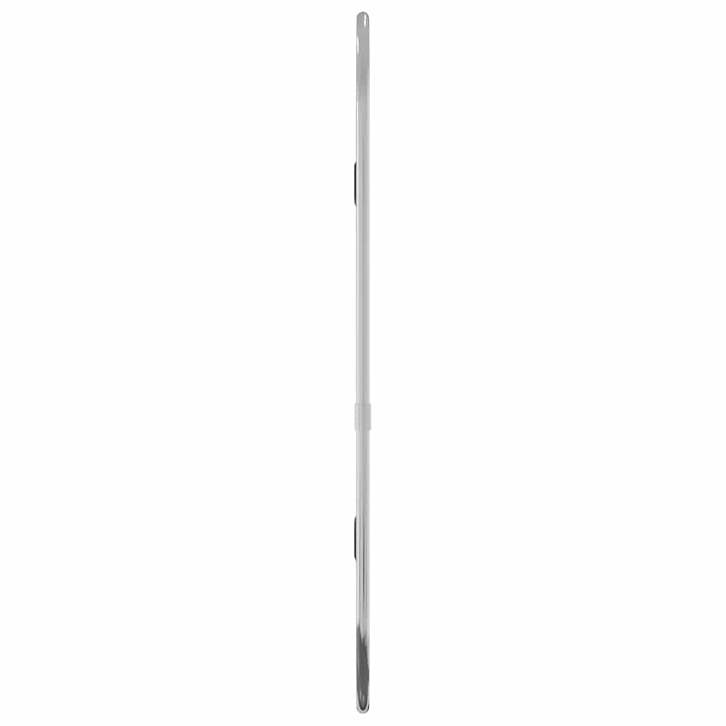 vidaXL Wall Mirror | Silver | Glass, PVC | 40 x 15 cm | Minimalistic
