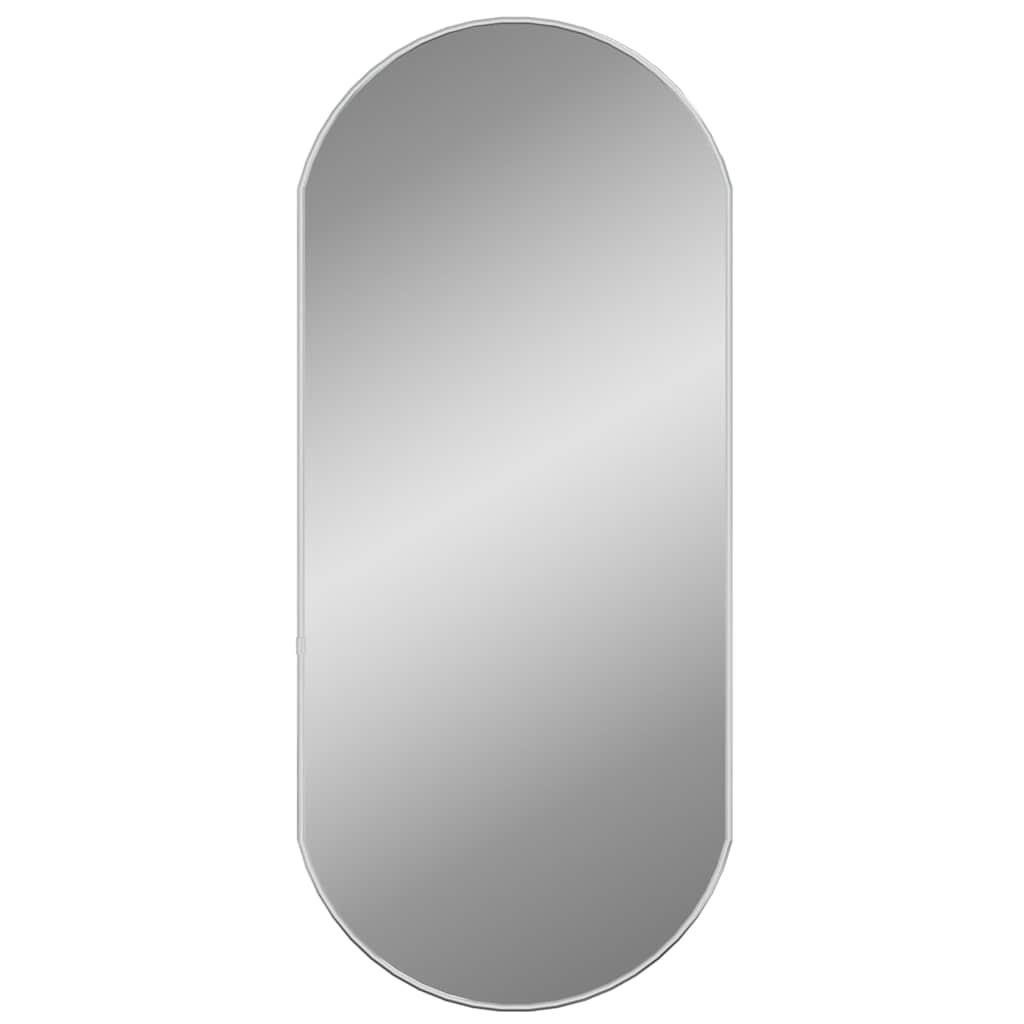 vidaXL Wall Mirror Silver 80x35 cm Oval