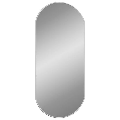 vidaXL Wall Mirror Silver 80x35 cm Oval
