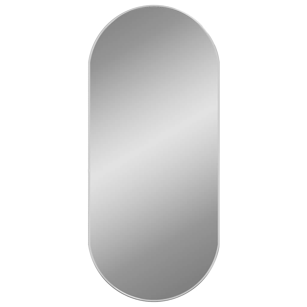 vidaXL Wall Mirror Silver 100x45 cm Oval