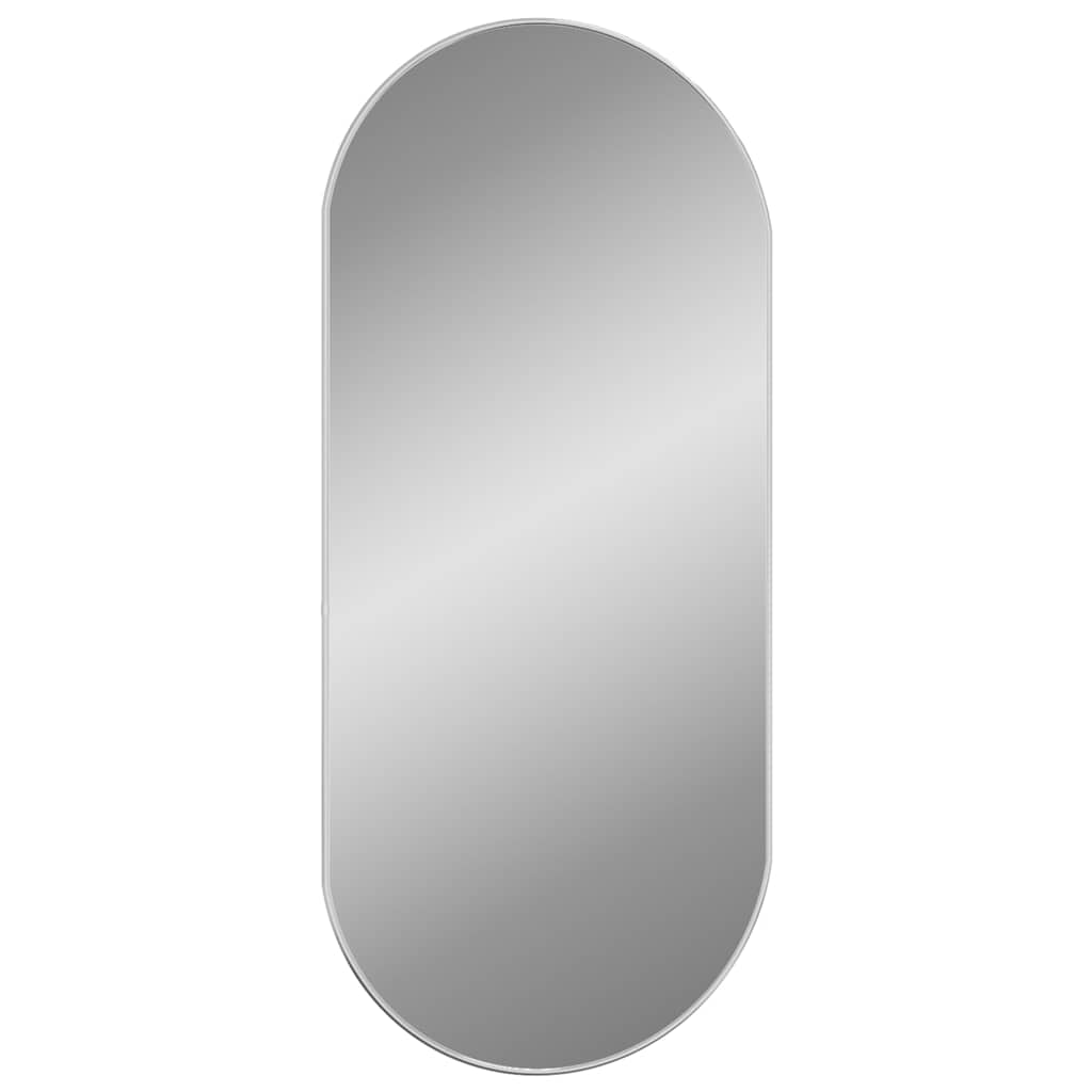 vidaXL Wall Mirror Silver 100x45 cm Oval