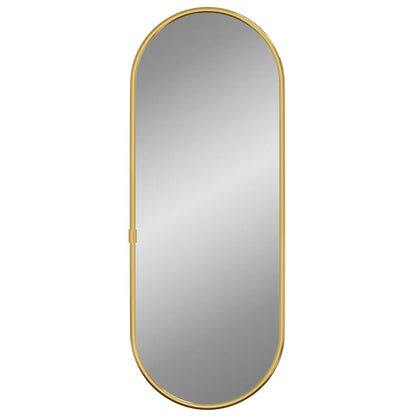 vidaXL Wall Mirror Gold 40x15 cm Oval