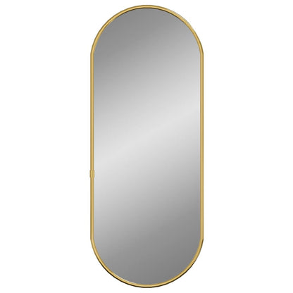 vidaXL Wall Mirror Gold 60x25 cm Oval