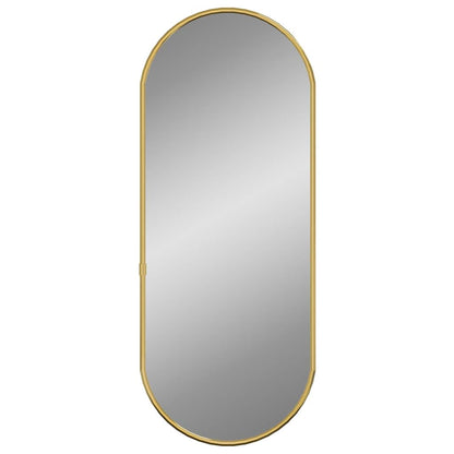 vidaXL Wall Mirror Gold 60x25 cm Oval