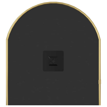 vidaXL Wall Mirror Gold 70x30 cm Oval