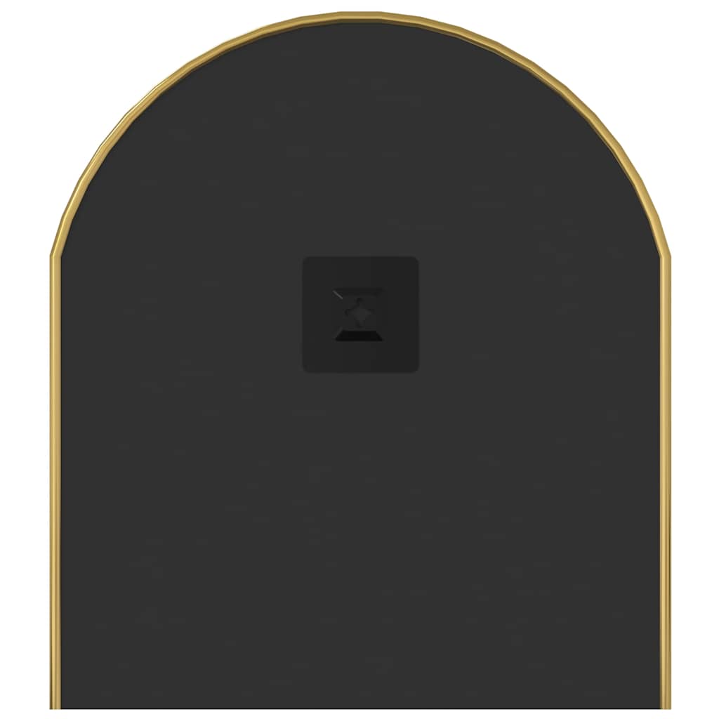 vidaXL Wall Mirror Gold 80x35 cm Oval