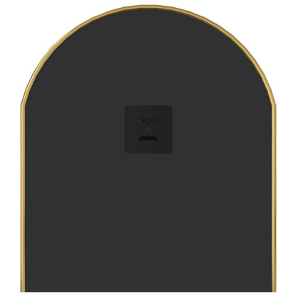 vidaXL Wall Mirror Gold 80x35 cm Oval
