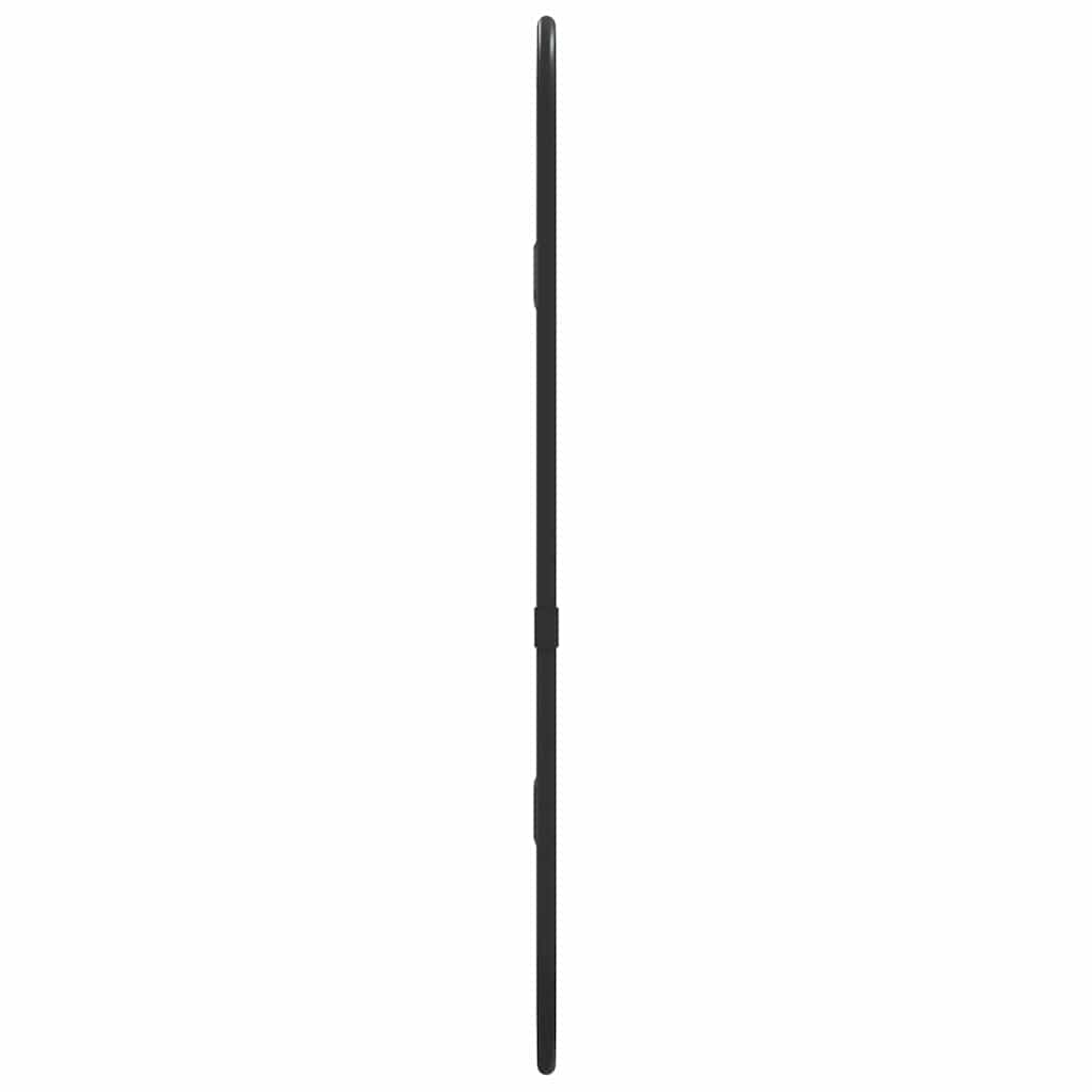 vidaXL Wall Mirror Black 40x15 cm Oval