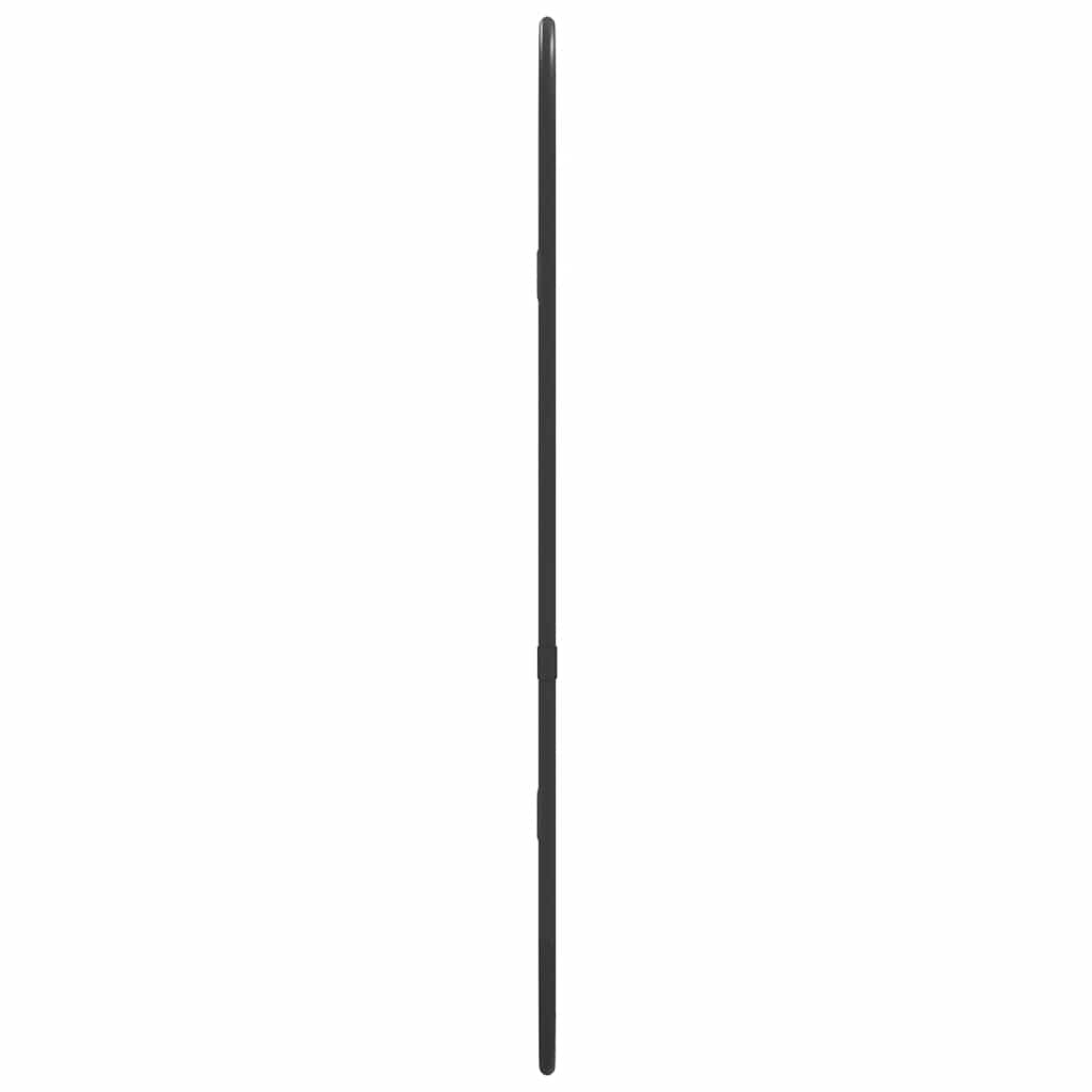 vidaXL Wall Mirror Black 50x20 cm Oval