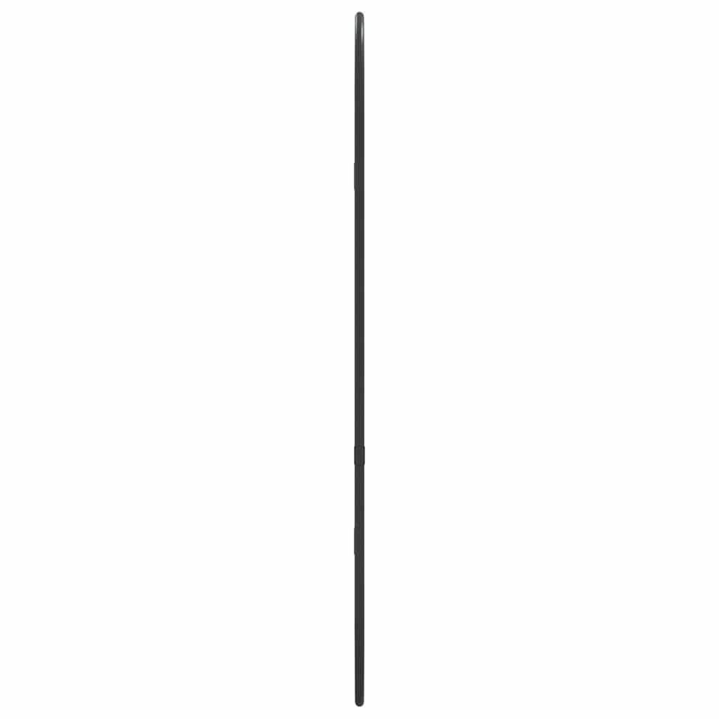 vidaXL Wall Mirror Black 60x25 cm Oval
