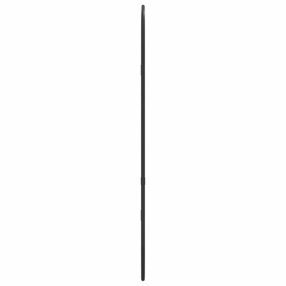 vidaXL Wall Mirror Black 60x25 cm Oval
