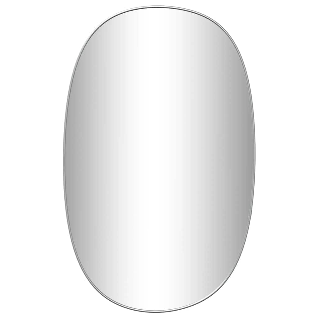vidaXL Wall Mirror Silver 80x50 cm