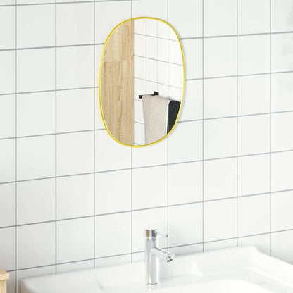 vidaXL Wall Mirror Gold 30x25 cm